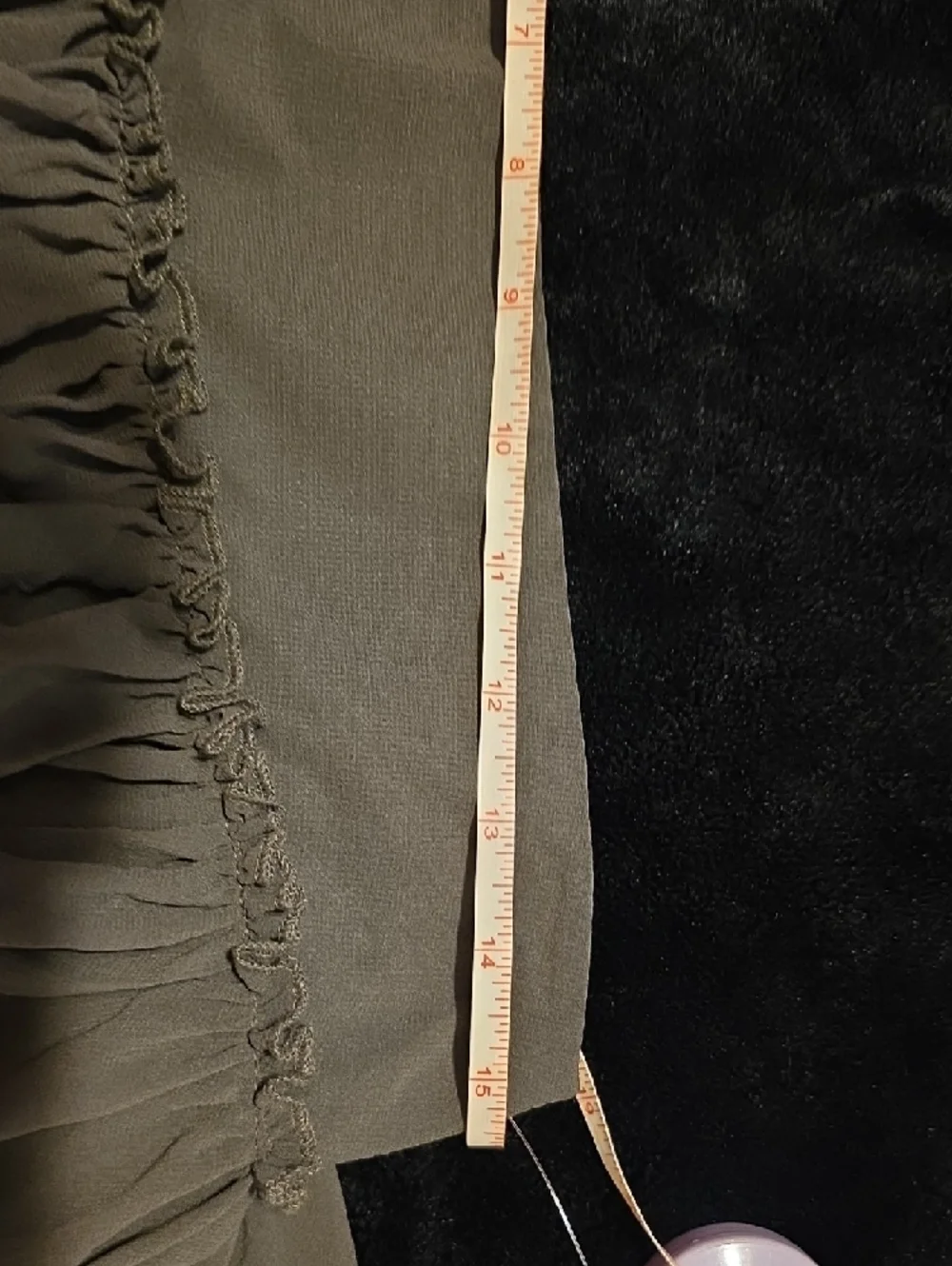 New Tiered Ruffle Mini Skirt - Brown - Picture 6 of 7